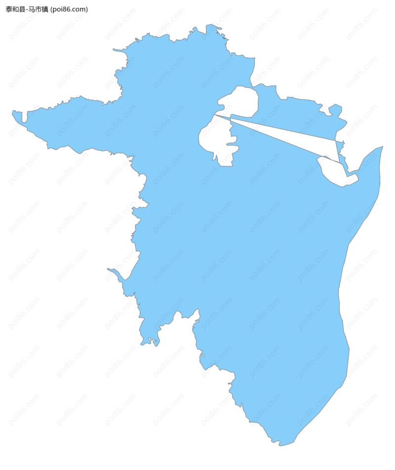 马市镇边界地图