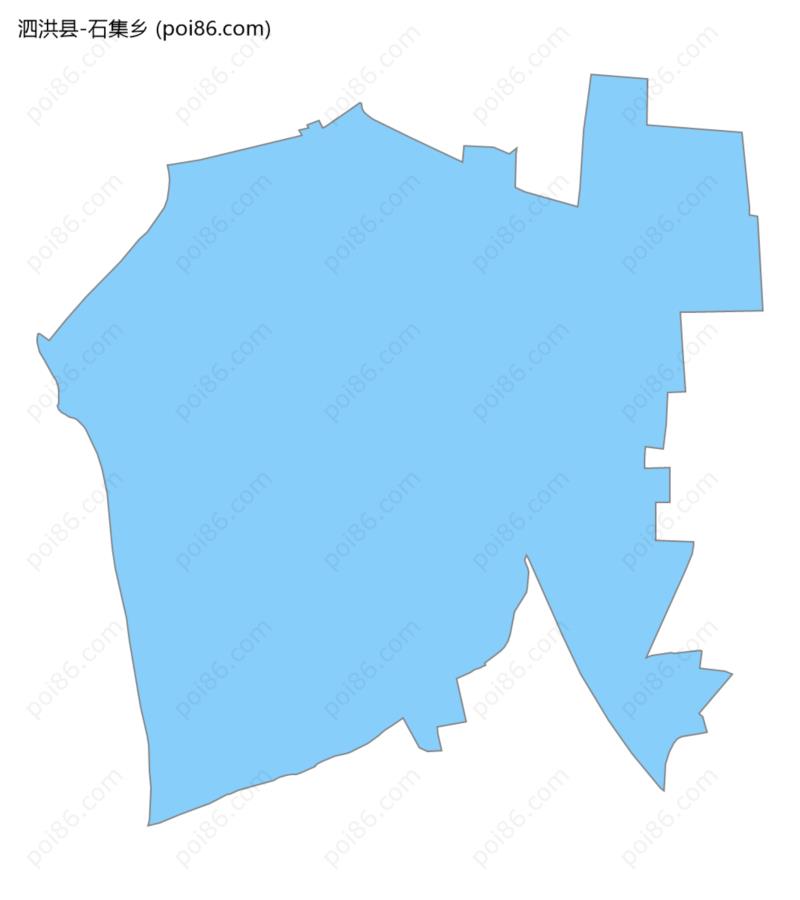 石集乡边界地图