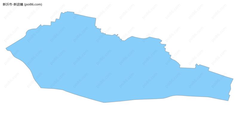 新店镇边界地图