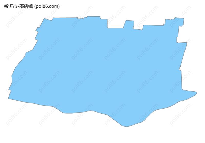 邵店镇边界地图