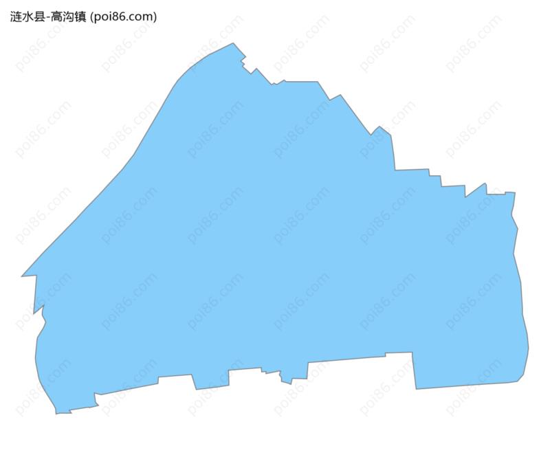 高沟镇边界地图