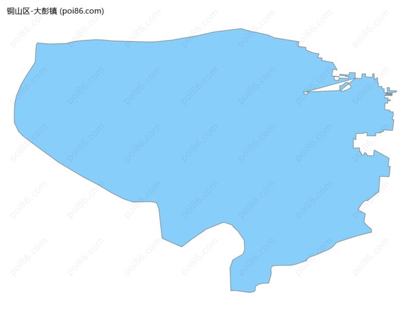 大彭镇边界地图