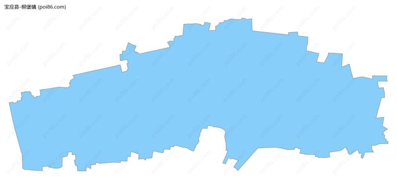 柳堡镇边界地图