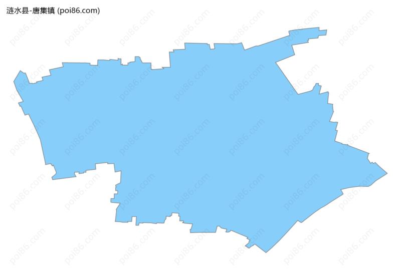 唐集镇边界地图