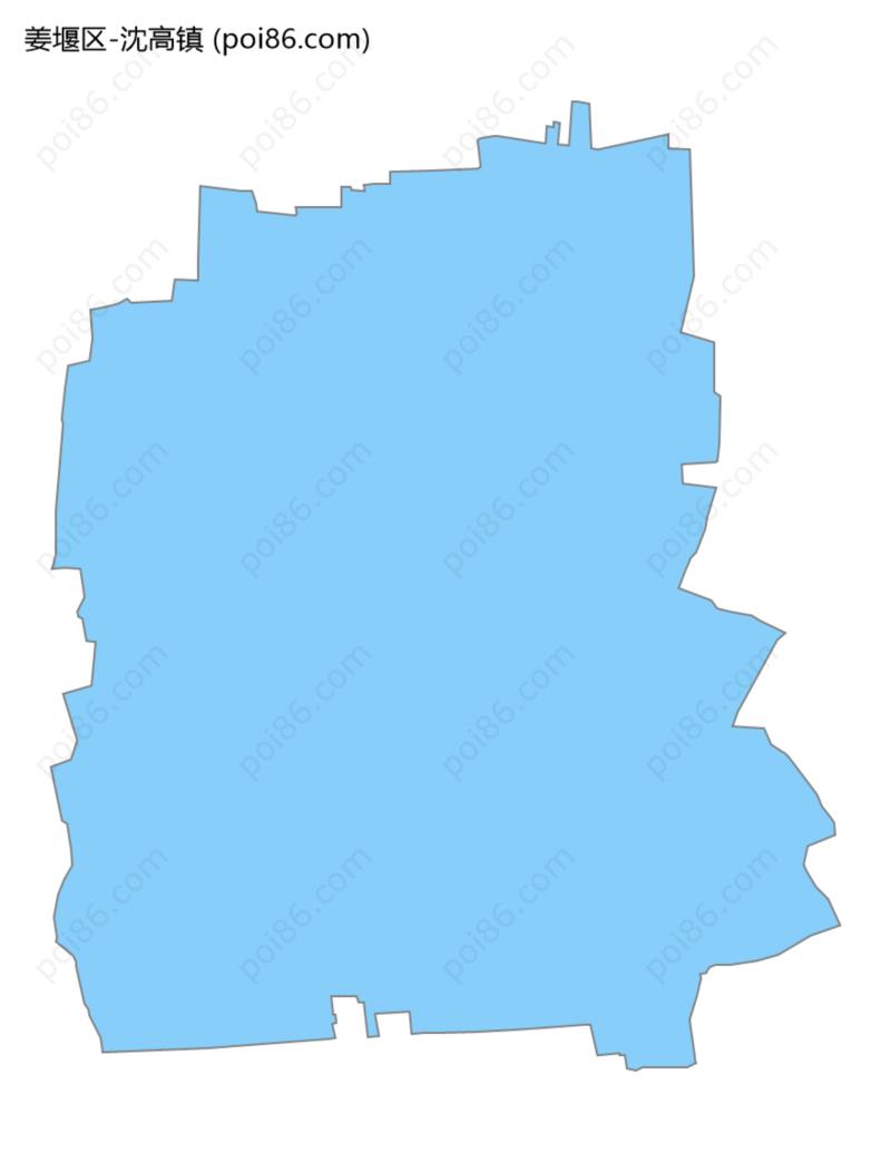 沈高镇边界地图