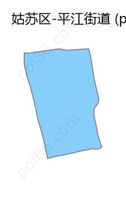 平江街道边界地图