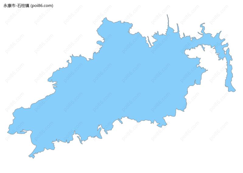 石柱镇边界地图