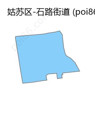 石路街道边界地图