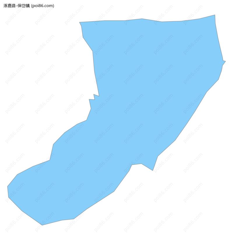 保岱镇边界地图