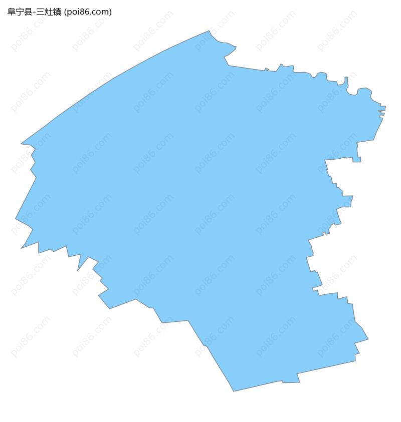 三灶镇边界地图