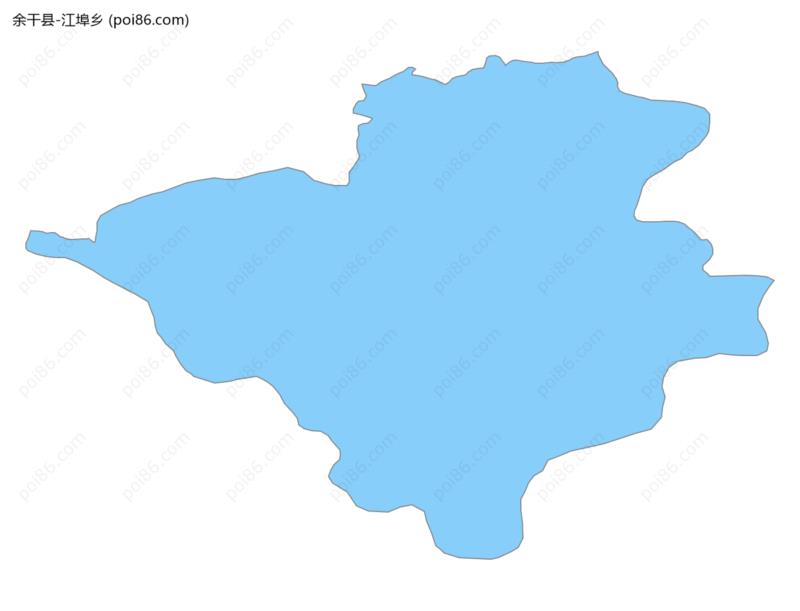 江埠乡边界地图