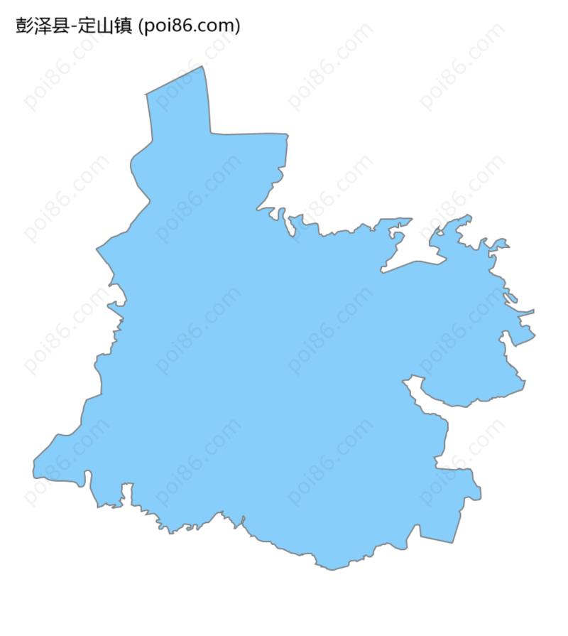 定山镇边界地图