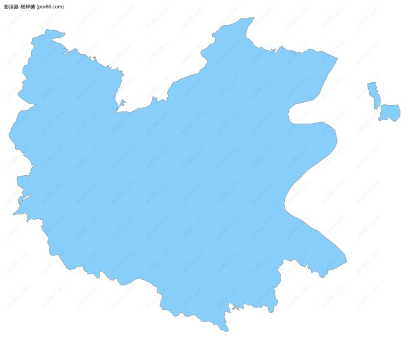 杨梓镇边界地图