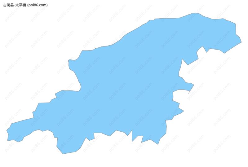 太平镇边界地图