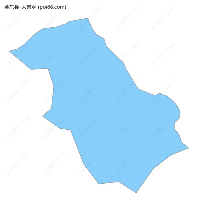 大崇乡边界地图