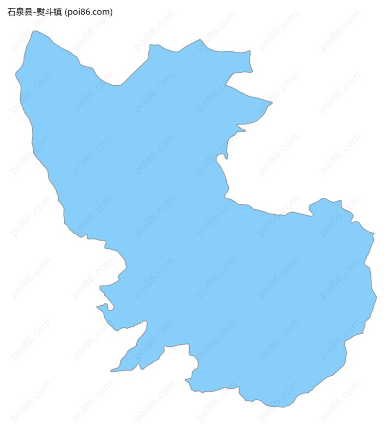 熨斗镇边界地图