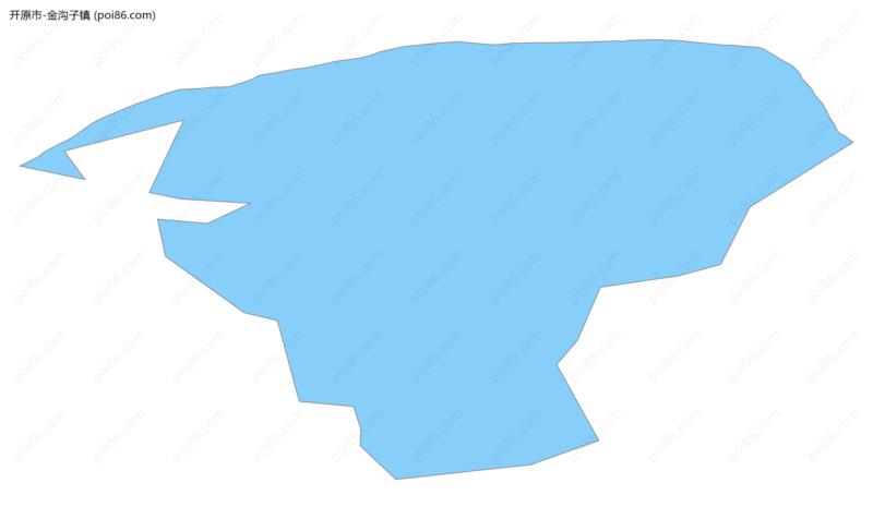 金沟子镇边界地图