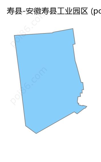 安徽寿县工业园区边界地图