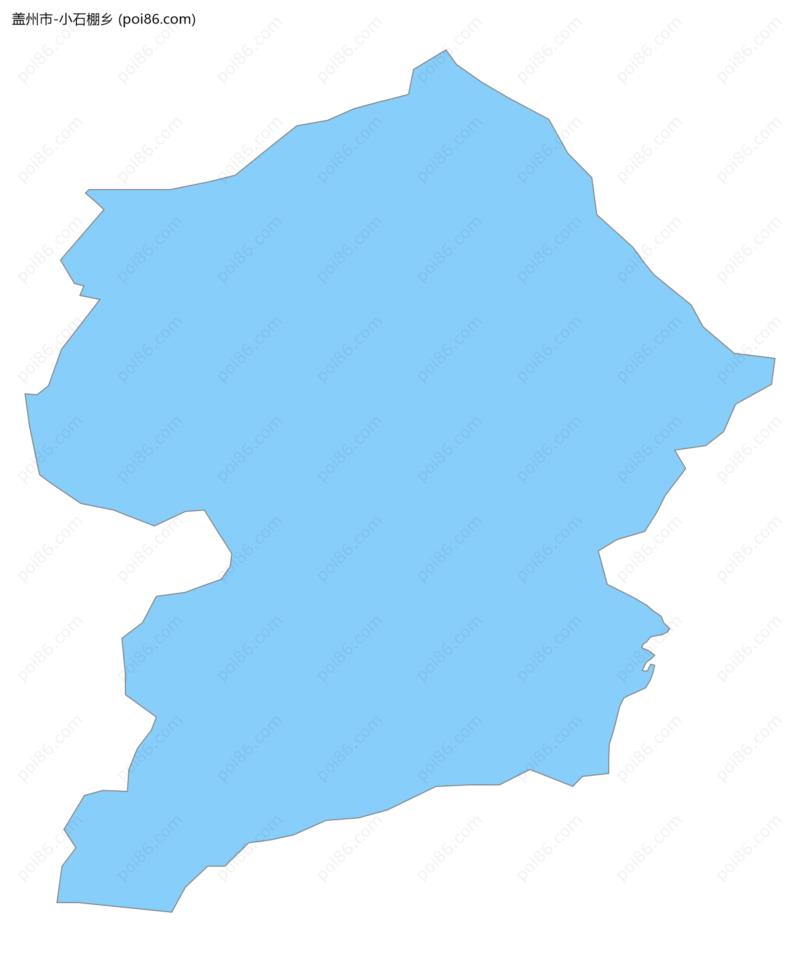 小石棚乡边界地图