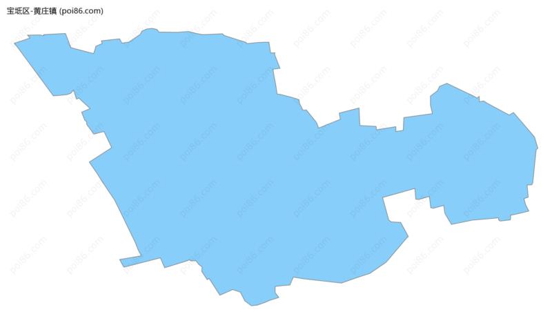 黄庄镇边界地图