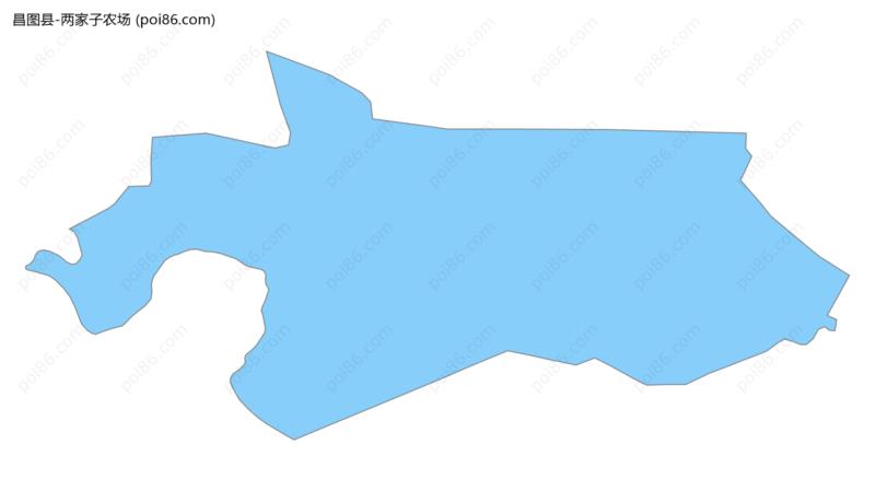 两家子农场边界地图