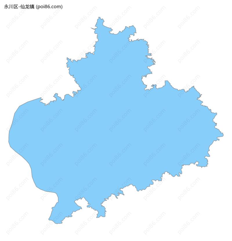 仙龙镇边界地图