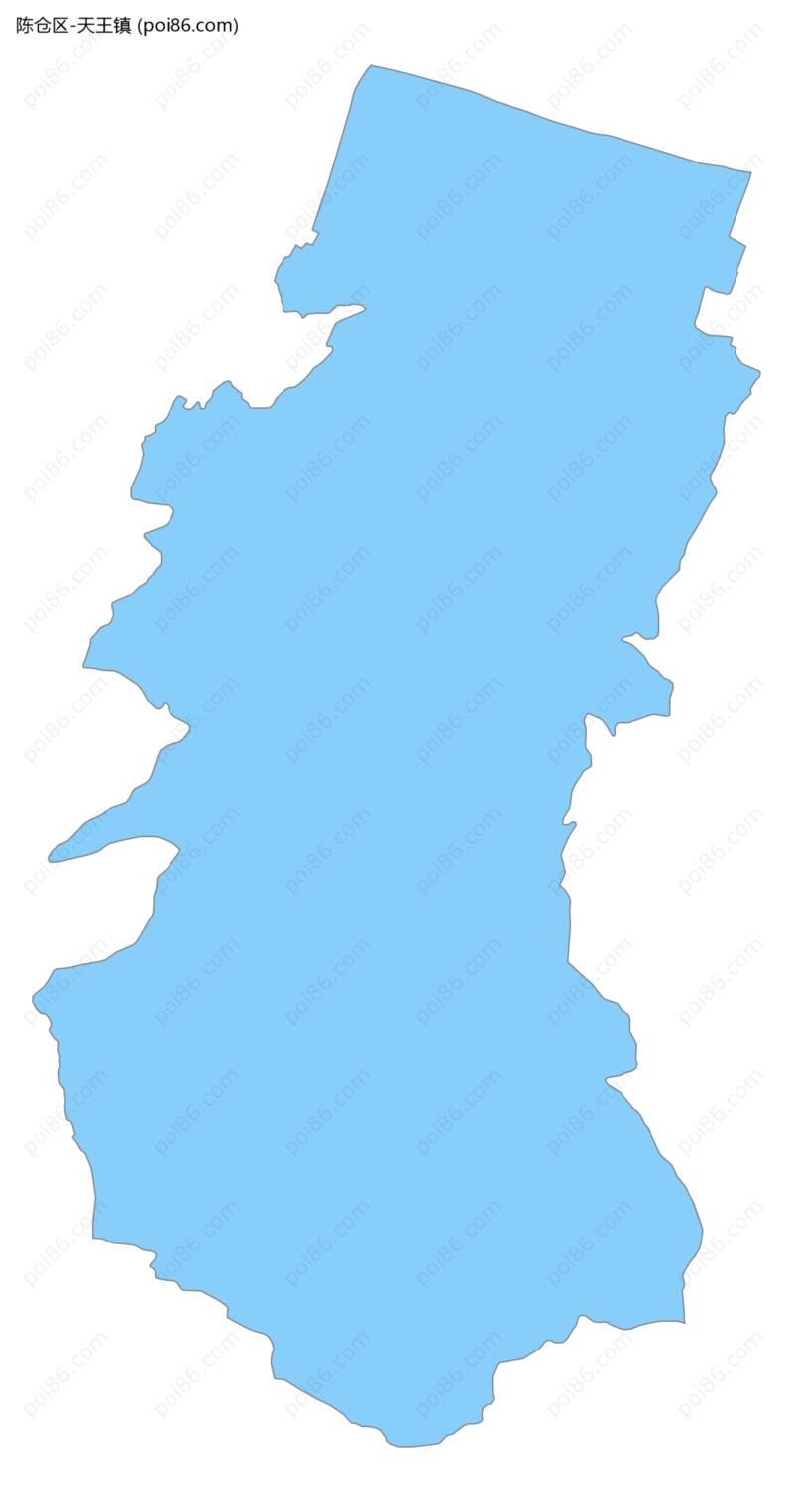 天王镇边界地图