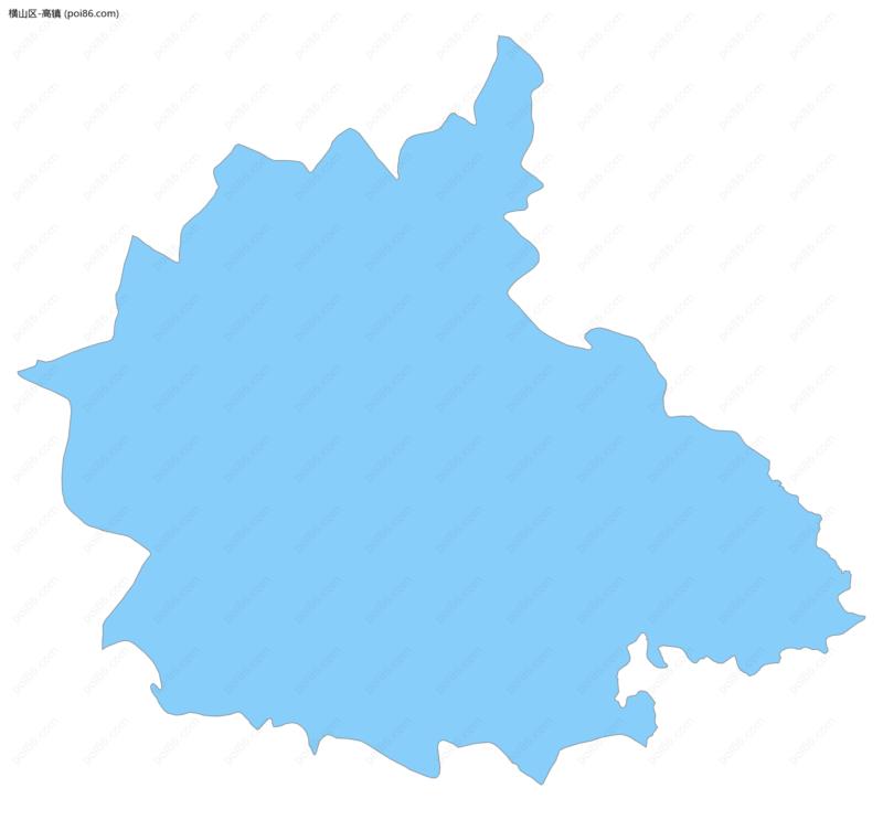 高镇边界地图