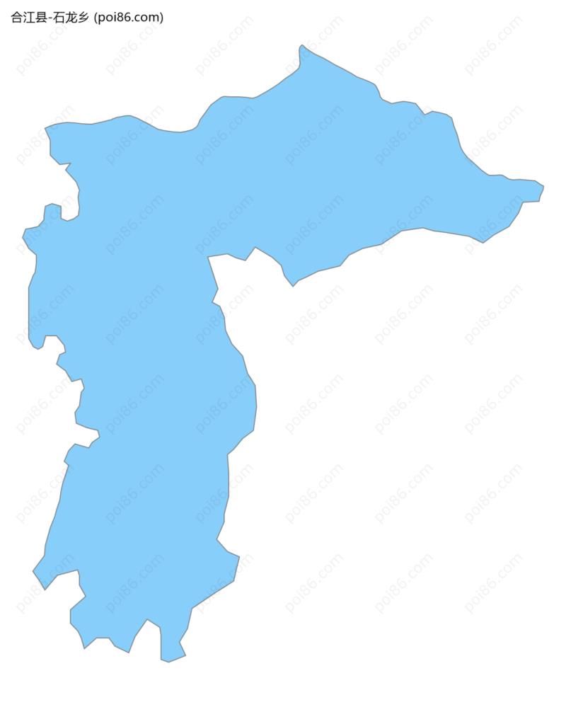 石龙乡边界地图