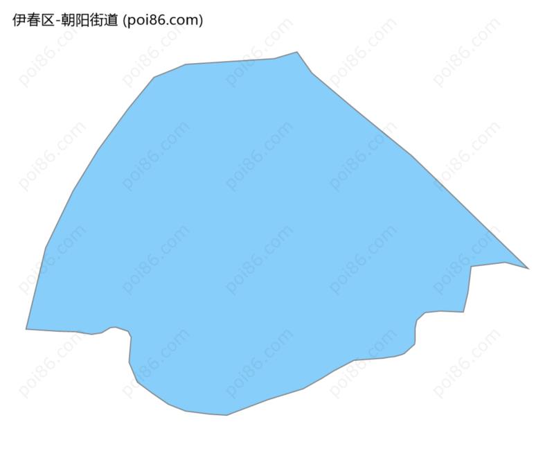 朝阳街道边界地图