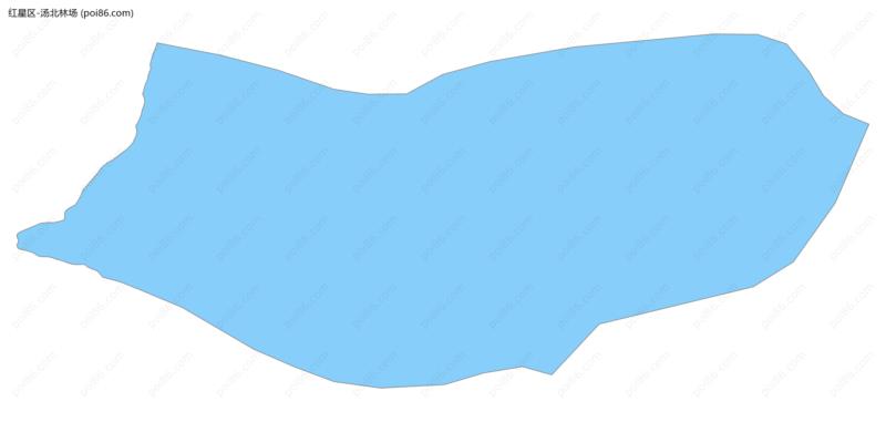 汤北林场边界地图