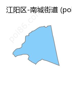 南城街道边界地图