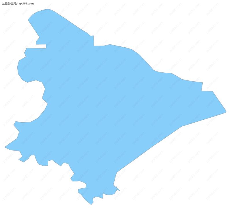 兰河乡边界地图