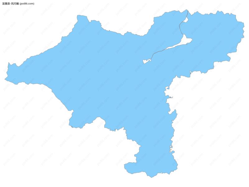 凤冈镇边界地图