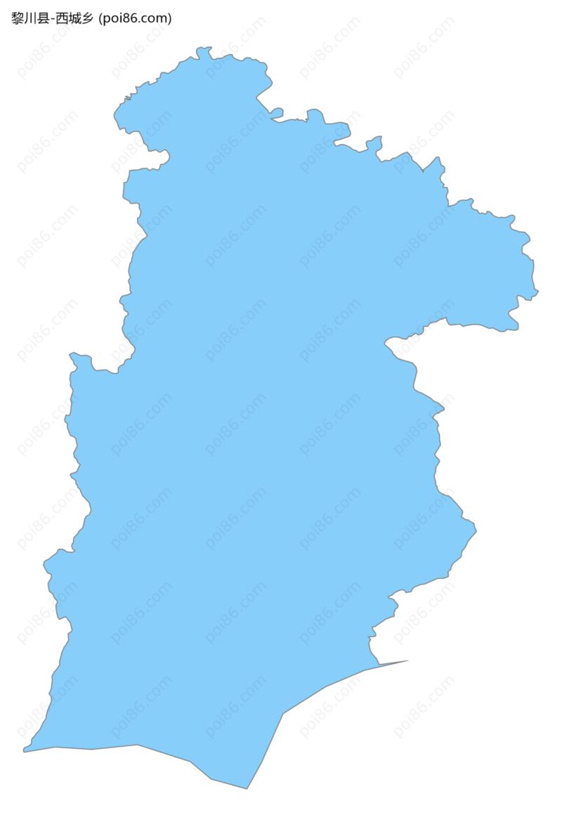 西城乡边界地图