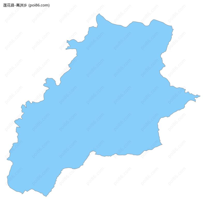 高洲乡边界地图