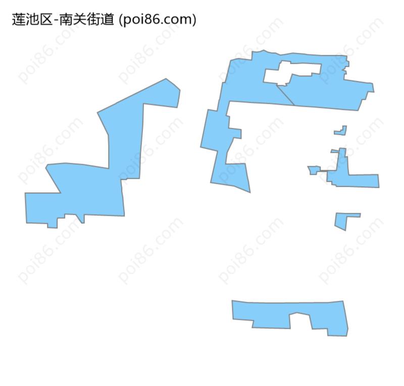 南关街道边界地图
