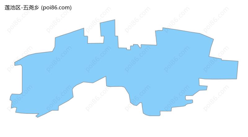 五尧乡边界地图