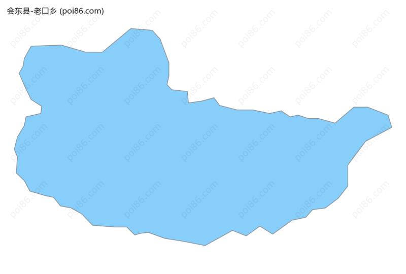 老口乡边界地图