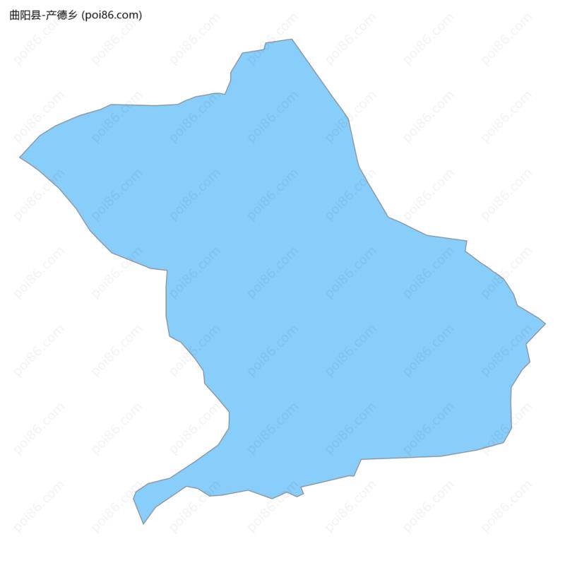 产德乡边界地图