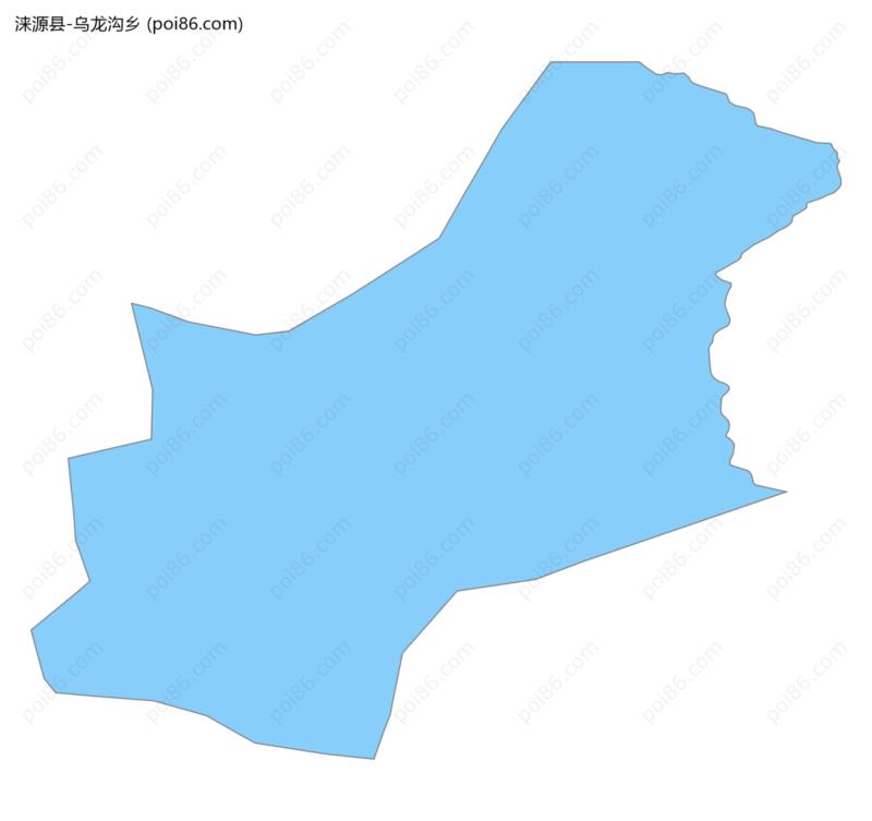 乌龙沟乡边界地图