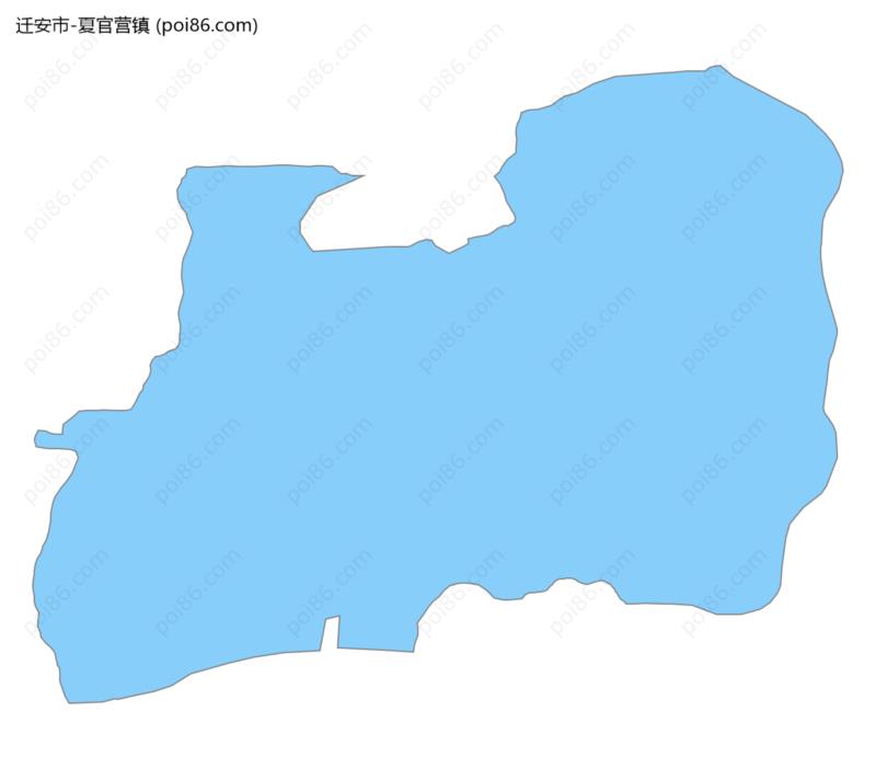 夏官营镇边界地图