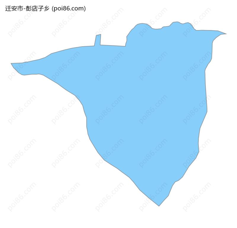 彭店子乡边界地图