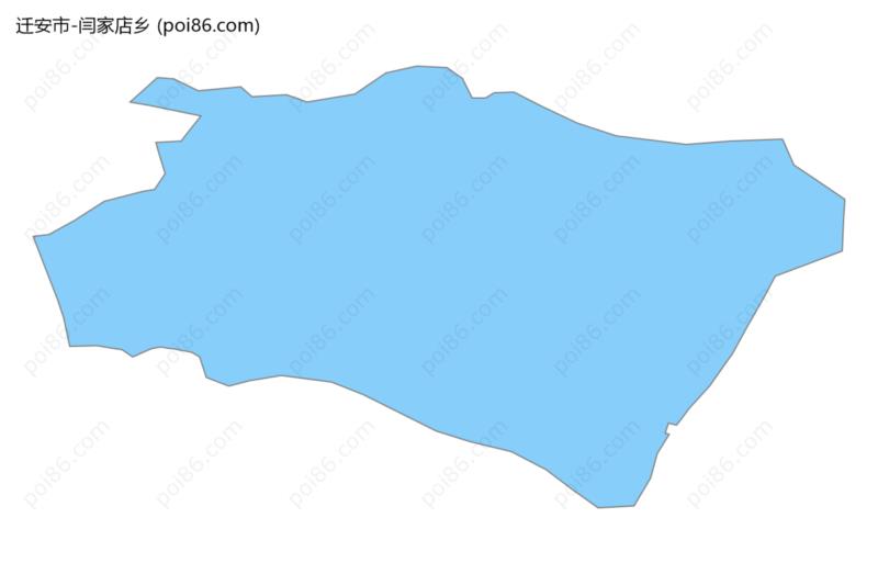 闫家店乡边界地图