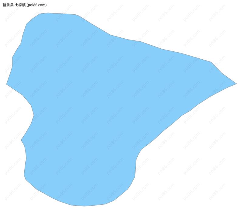 七家镇边界地图