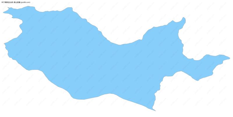 黑山咀镇边界地图