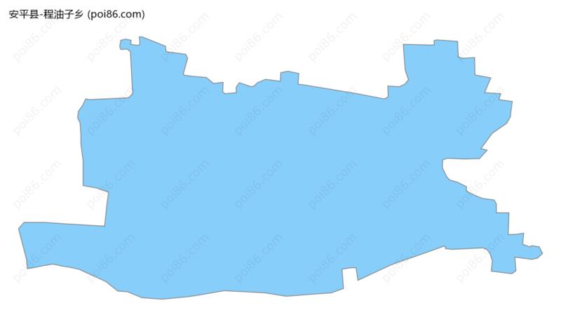 程油子乡边界地图
