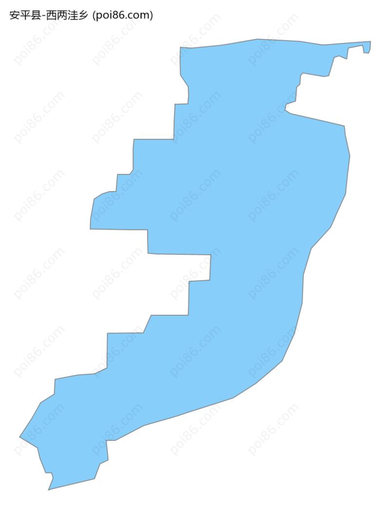 西两洼乡边界地图
