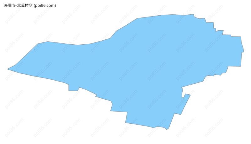 北溪村乡边界地图