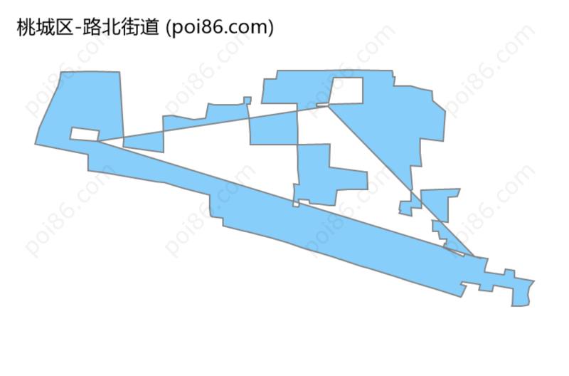 路北街道边界地图
